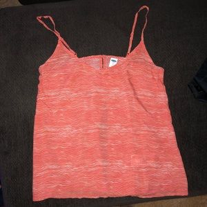 Open back tank top